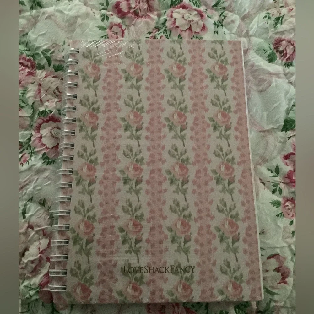 LoveShackFancy Strawberry Macaroon Spiral Notebook